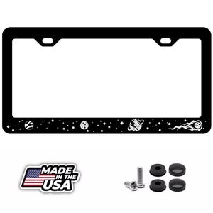 Houston Astros Laser Black License Plate Frame - Show Your Team Pride!