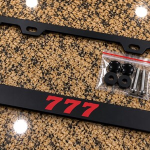 777 License Plate - Etsy