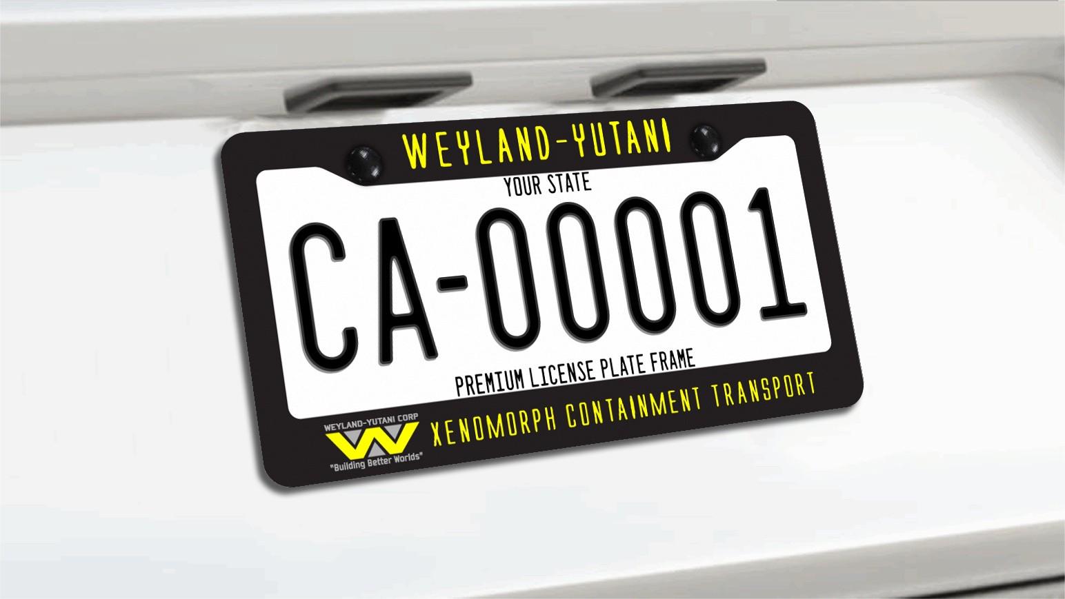 For Aliens Fans Weyland-yutani/xenomorph Containment License Plate