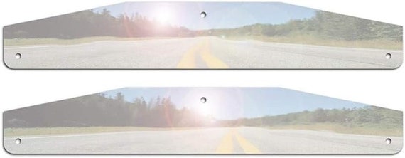 4PC Chrome Mud Flap Weights For Semi Trucks - Universal Fit For 24" Wide Mud Flaps