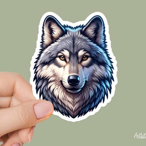 Majestic Wolf Sticker – Wildlife Vinyl Decal – Nature Animal Art