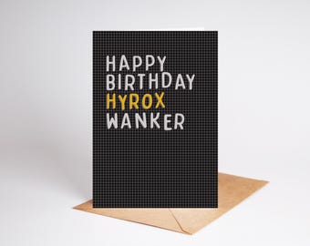Hyrox Wanker Birthday Card