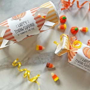 Thanksgiving Treat Box Bundle Printable, Turkey Pumpkin Dinner Cracker ...