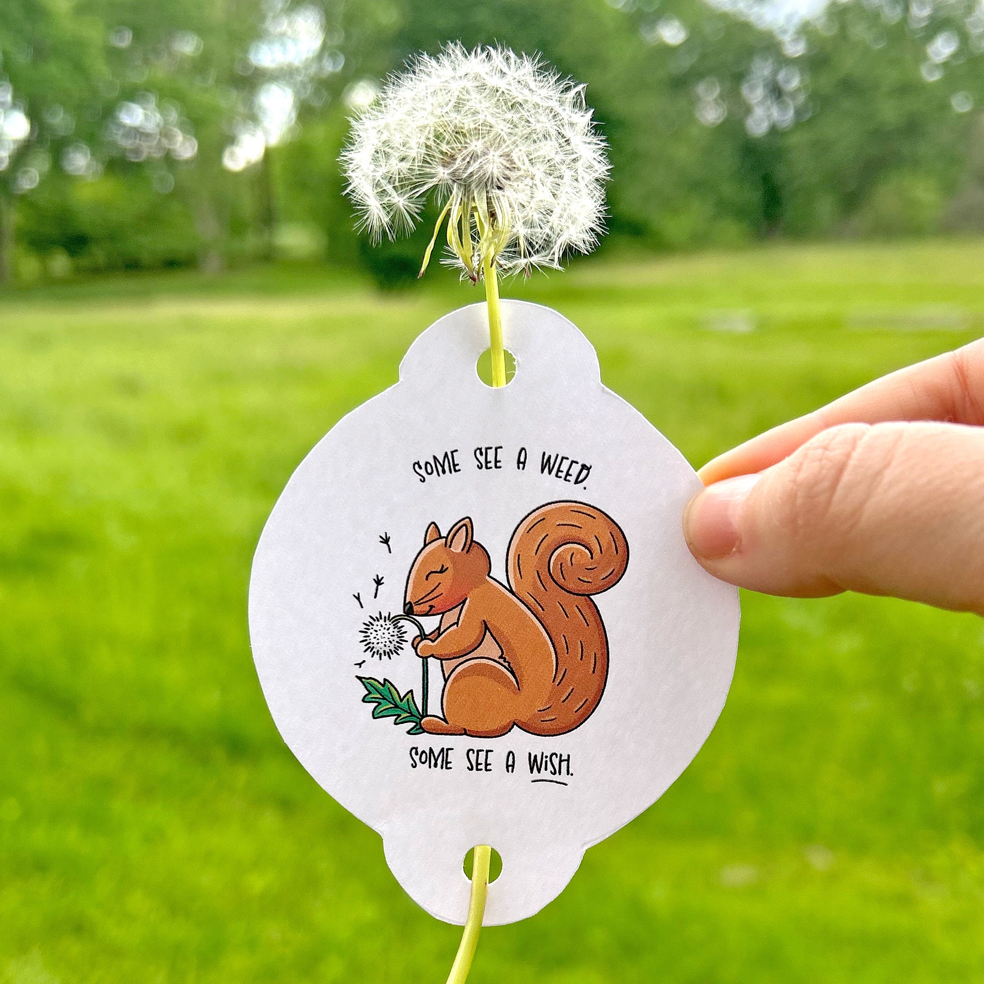 Dandelion Wish Threading Cards, Nature Walk Kids Activity, Montessori ...