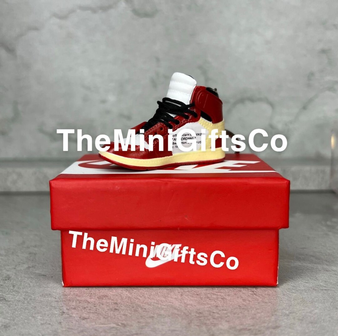 Mini Jordan Retro 1 Rot Weiß MIT BOX Sneaker 3D Schuh Trainer Etsy.de