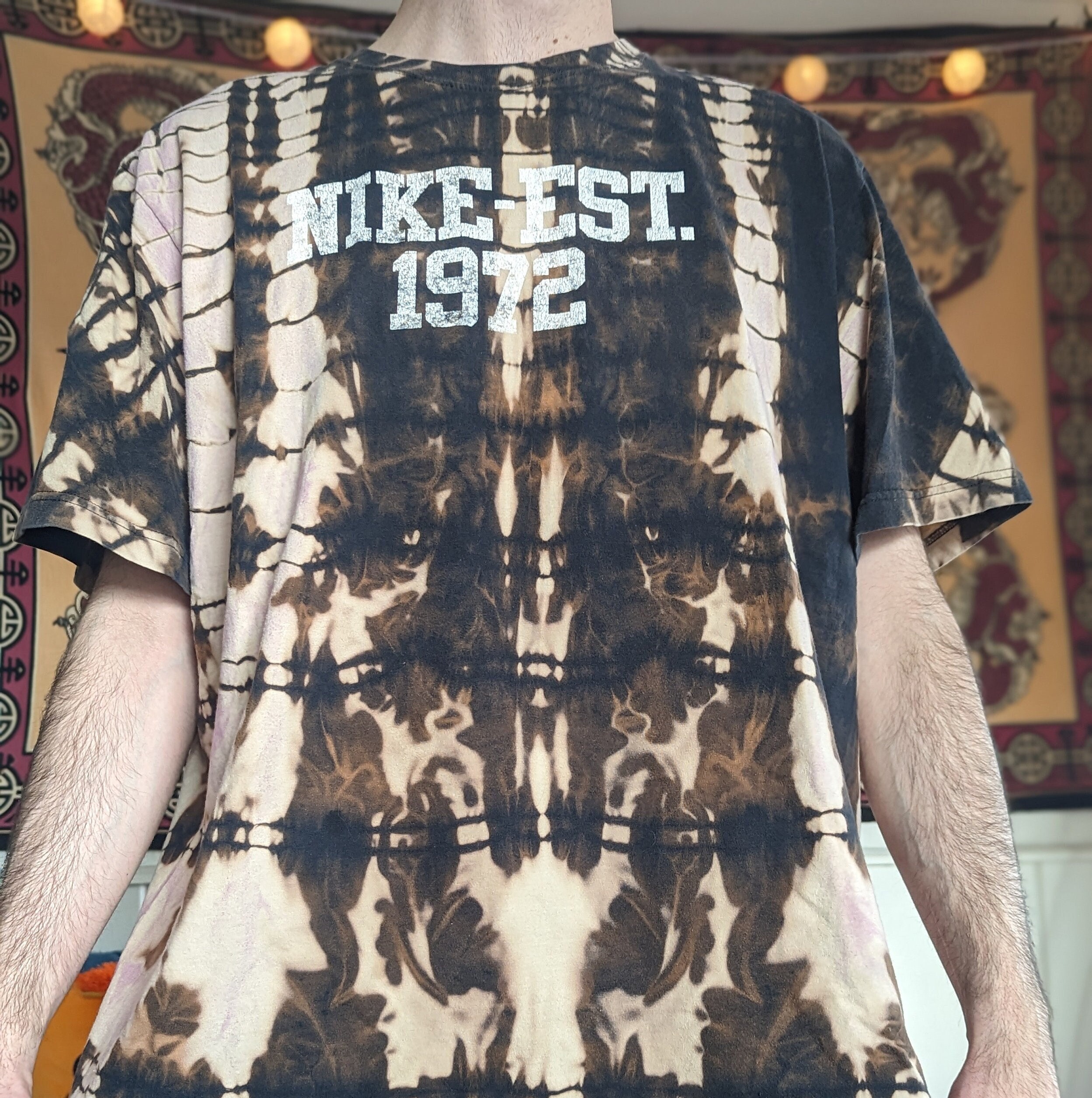 Nike Est. 1972 Sportswear Dri fit Cotton Reverse Tie Dye T shirt Etsy UK