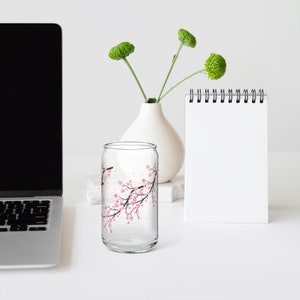 Clear Drinking Glass With or Without Bamboo Lid and Plastic Straw Beer Can Shaped iced coffee drinking glass Boba Tea whiskey or Water Cup