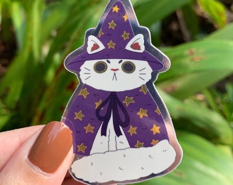 Sticker miroir chat sorcier (2)