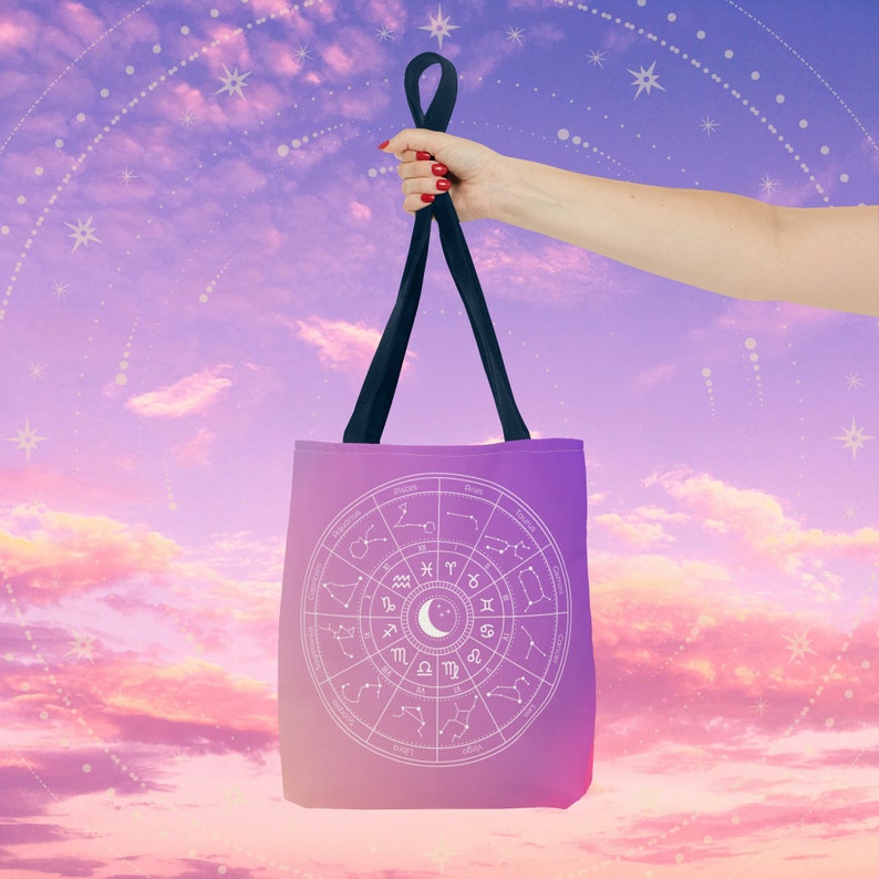 Astrology/Zodiac Tote Bag with multiple hand colors image 8