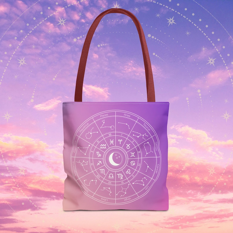 Astrology/Zodiac Tote Bag with multiple hand colors image 6
