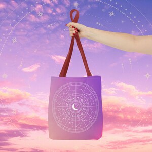 Astrology/Zodiac Tote Bag with multiple hand colors image 5