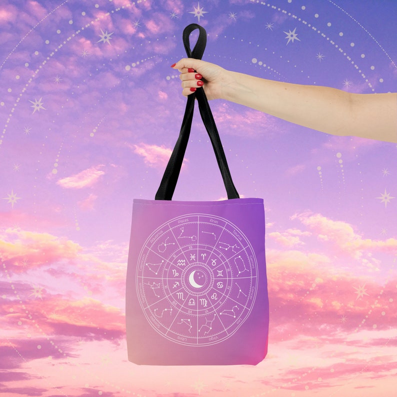 Astrology/Zodiac Tote Bag with multiple hand colors image 2