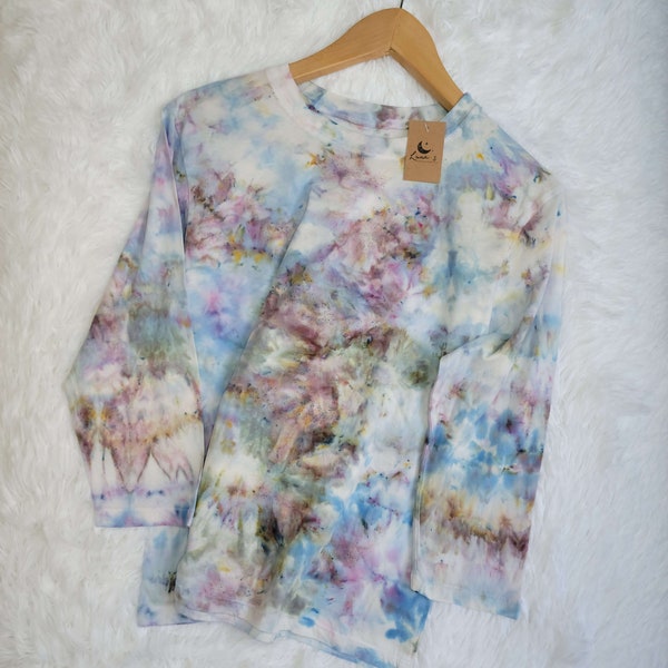 Size M Hand-dyed 3/4 Sleeve Women's T-shirt