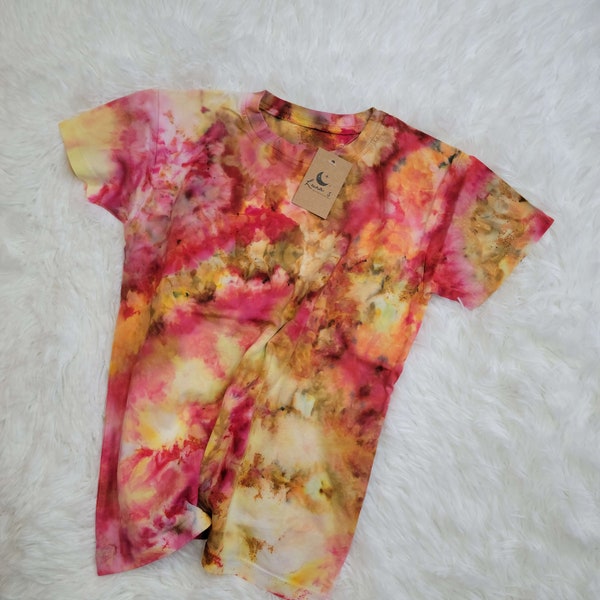 Size 6 Hand Dyed Kids T-shirt, Kids Tie Dye Shirt, Unique Children's Tee, Custom Dyed Shirt, Youth Shirt, Children's T-shirt