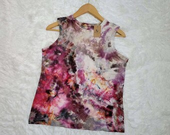 Hand-Dyed Tie Dye Tank Top, Women's Size M, USA Made