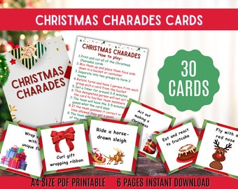 Christmas Charades | Digital Game | Print From Home