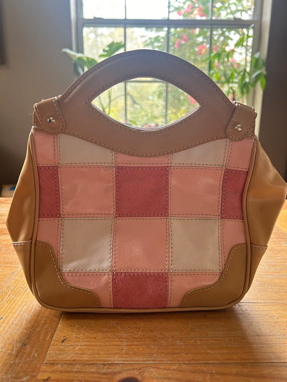 Liz Claiborne vintage pink patchwork purse