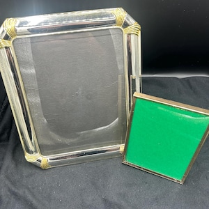 Lot of 2 vintage gold frames, 8x10, 5x7