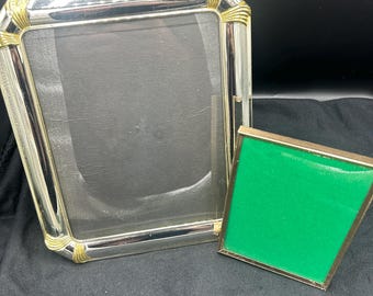 Lot of 2 vintage gold frames, 8x10, 5x7