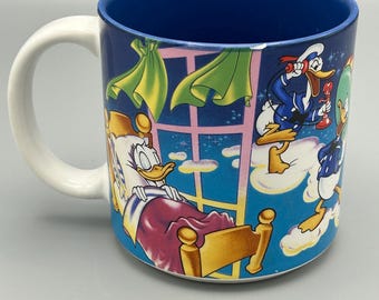 Vintage Donald Duck blue coffee mug
