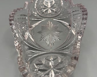 Hobstar and starburst ABP celery dish