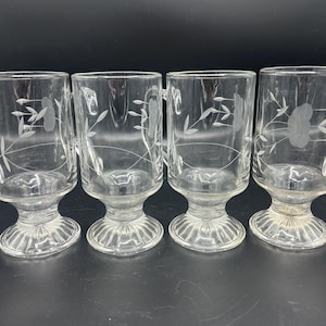 Princess House crystal Heritage Irish coffee mugs, set of 4