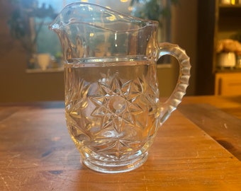 Anchor Hocking star point juice pitcher