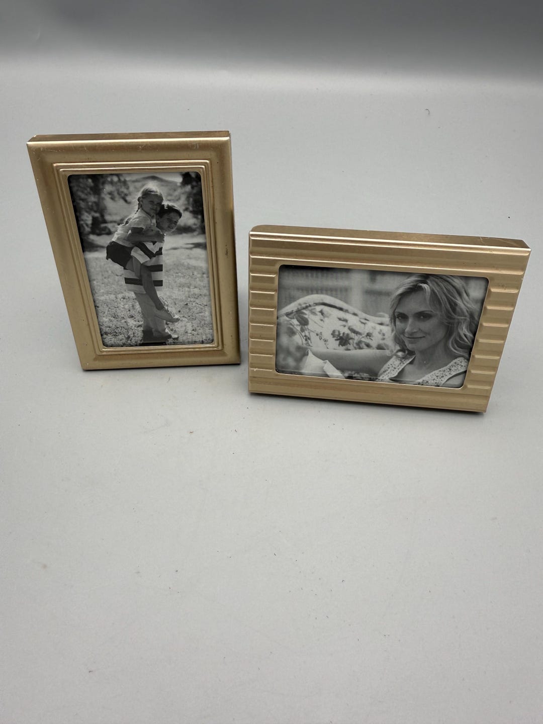Mini Picframe Pair of Metallic Mini Picture Frames - Etsy