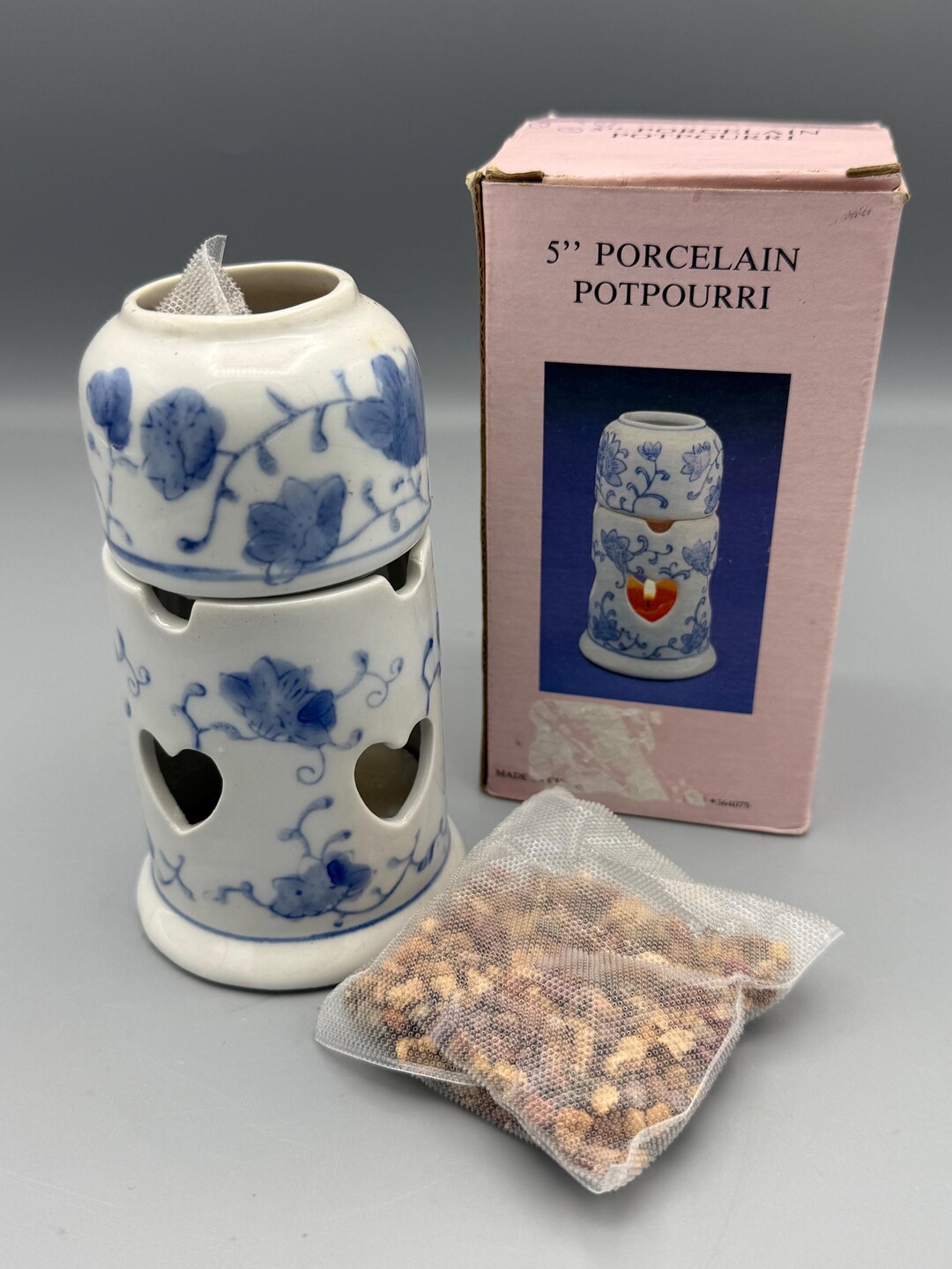 Vintage Porcelain Potpourri Burner - Etsy