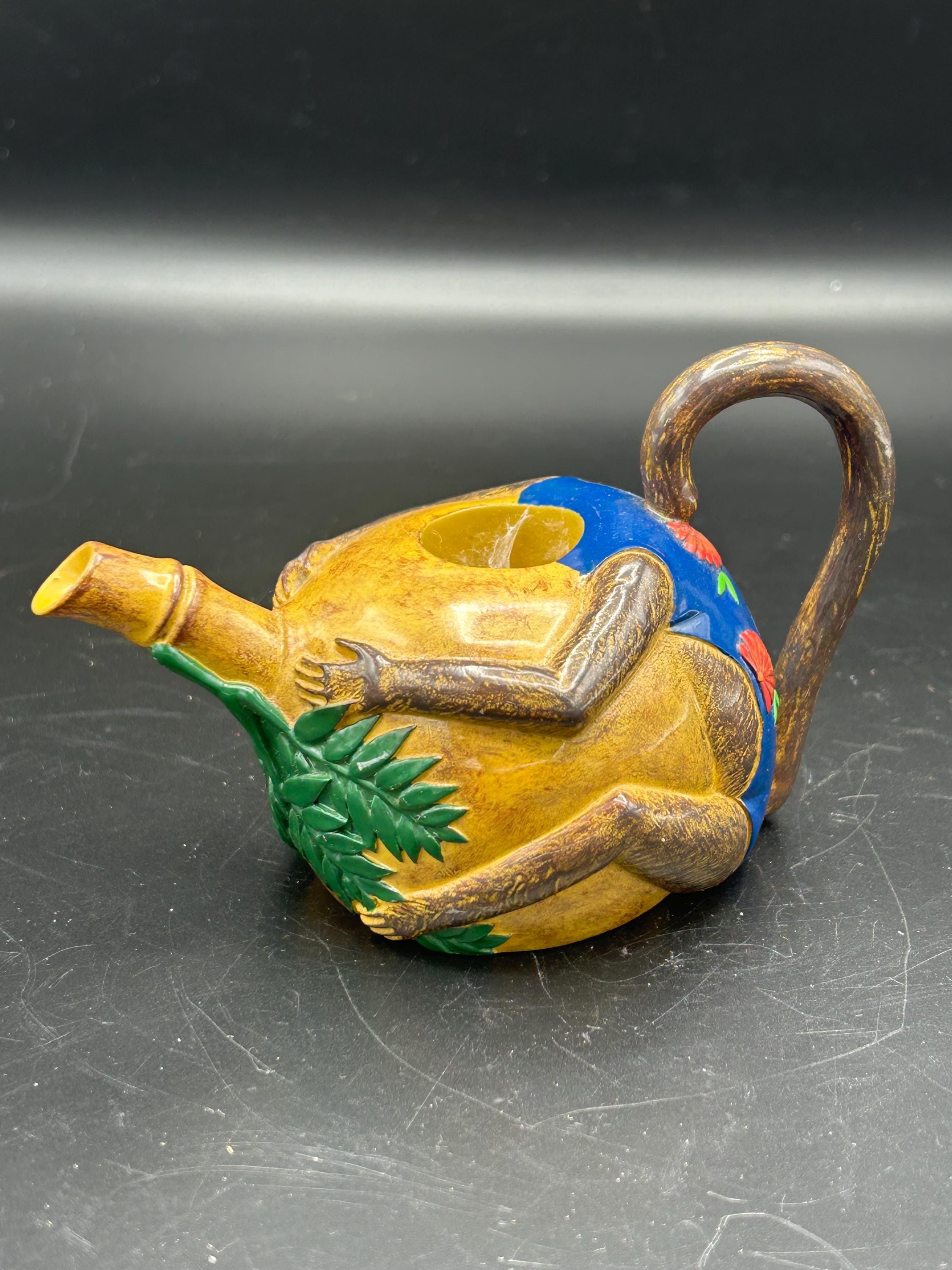 ミントン　マジョリカ　ティーポット　モンキー　猿 Monkey Teapot - Etsy