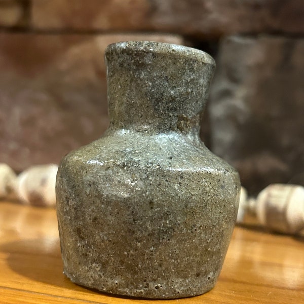 Hand made pottery bud vase