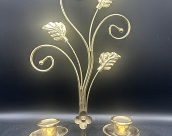 Vintage Home Interior 2-arm gold wall sconce