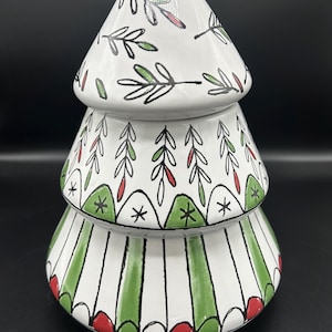 Christmas tree cookie jar, Arlington Designs