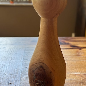Gorgeous hand made wooden vase