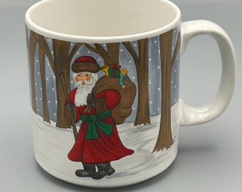Vintage St Nick Christmas coffee mug