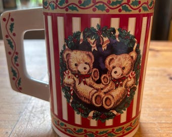 Teddy bear Christmas mug