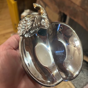 Silver plated apple dish 1995 by Chadwick