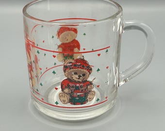 Drummer Teddy Bear Christmas mug