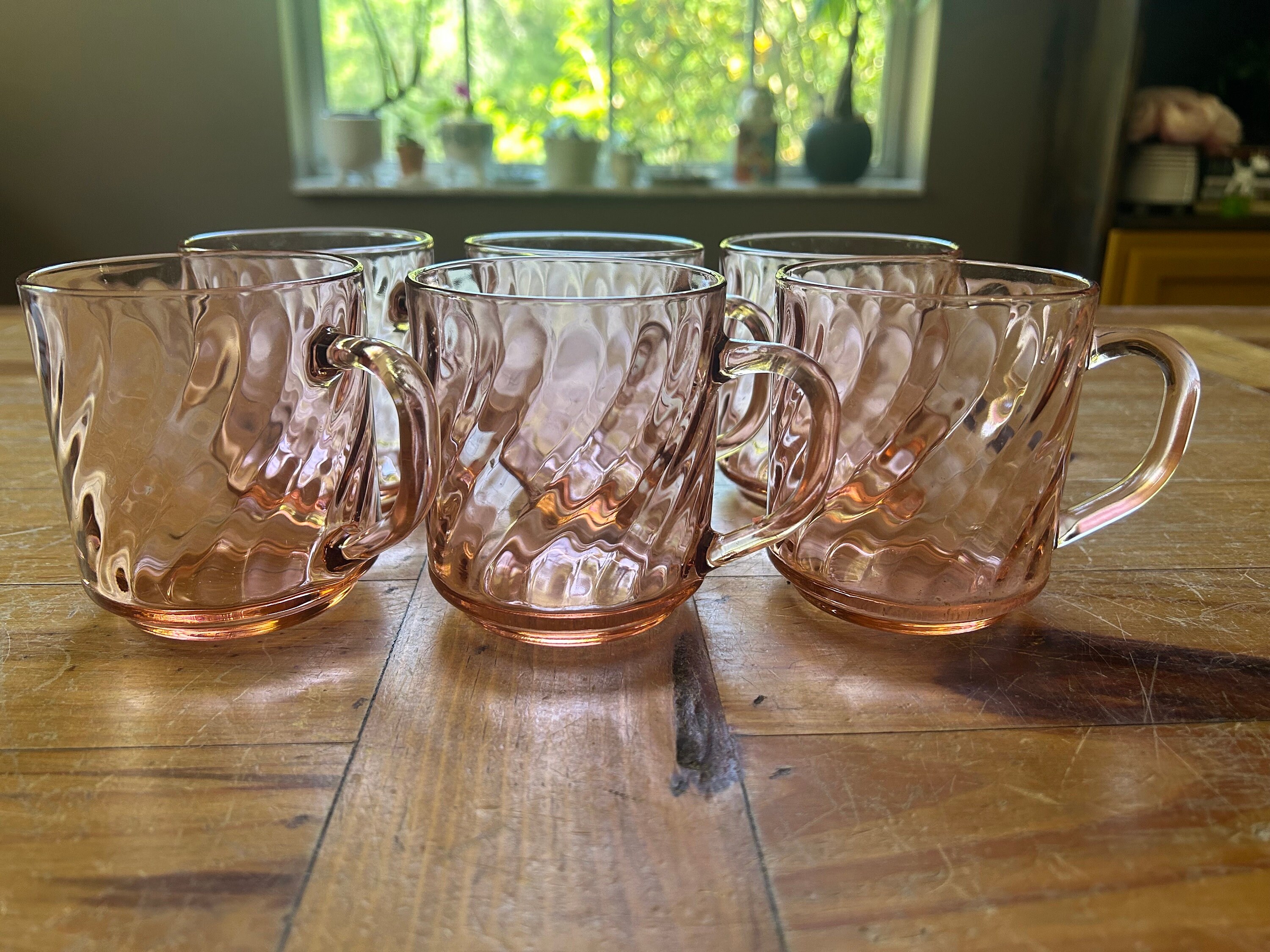 1980s Pink Glassware - Etsy