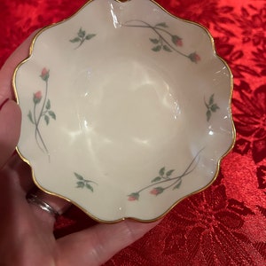 Lenox rose manor porcelain gold trim bowl