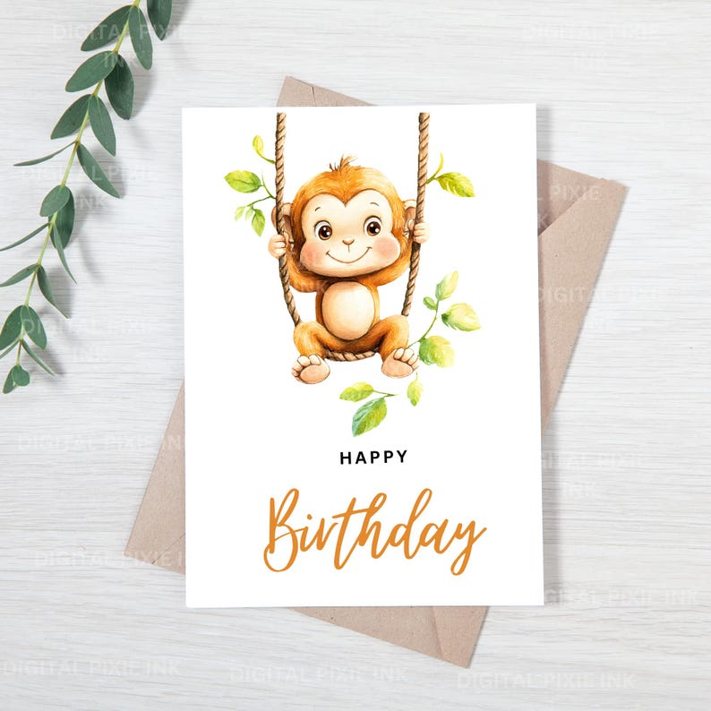 Boho Safari Animal Clipart Bundle, Cute Jungle Safari Watercolor