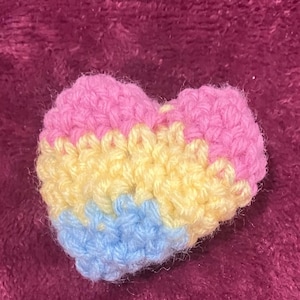 Pansexual Pride Heart Plushie