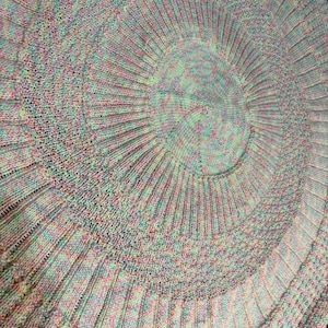 Colorful Knitted Blanket