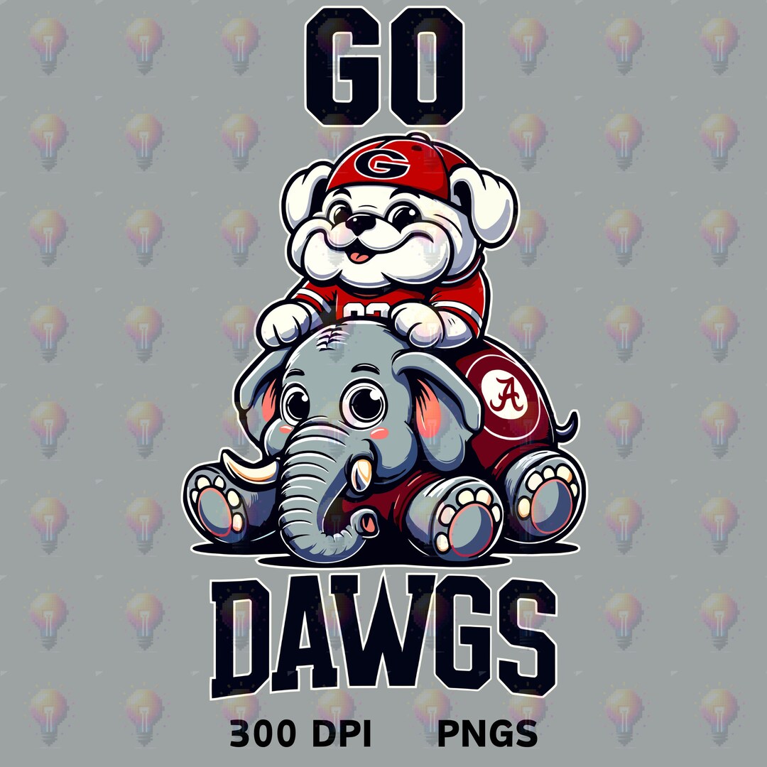Vs Alabama Clipart, Transparent PNG, Mascots, UGA, College Football, Fun, Tshirt Design