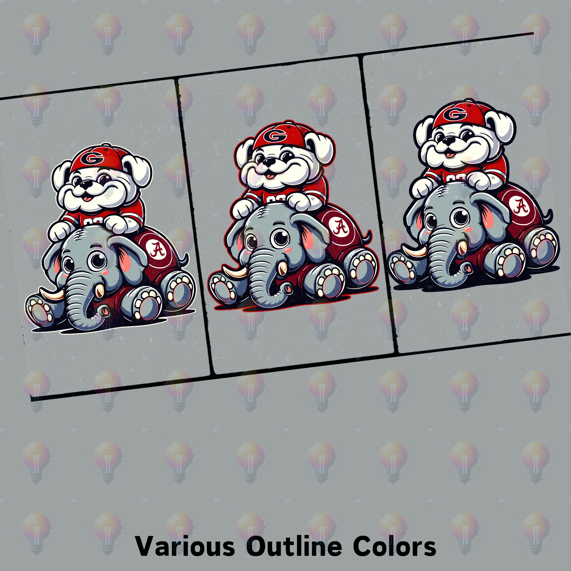 Vs Alabama Clipart, Transparent PNG, Mascots, UGA, College Football, Fun, Tshirt Design