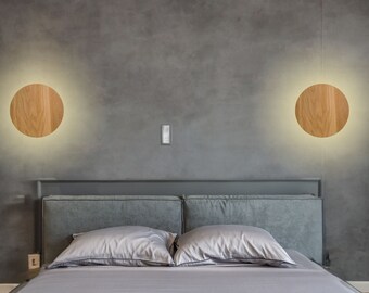 Rustic Design Wall Lamp  / Minimalist Round Wall Lighting / Modern Led Sconce / Bedside Lamp / Wall Lighting / Sconce / Round Shape Sconce