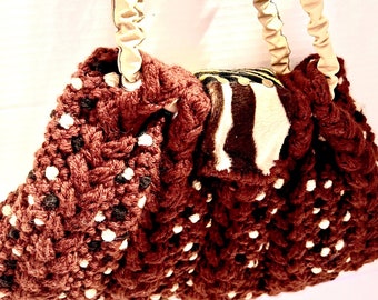 Macrame purse