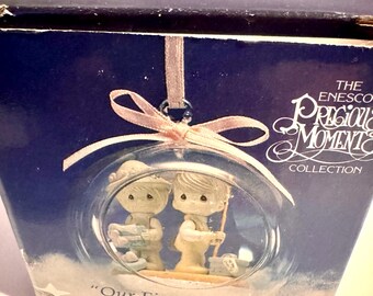 Enesco Precious Moments Our First Christmas Together Glass Ball ...