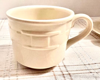 Longaberger coffee cups and saucers