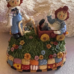 Raggedy Ann Doll With Music Box - Etsy